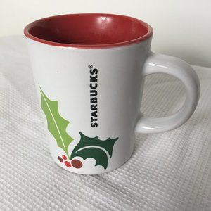 STARBUCKS 2011 Christmas Holly Berry coffee mug